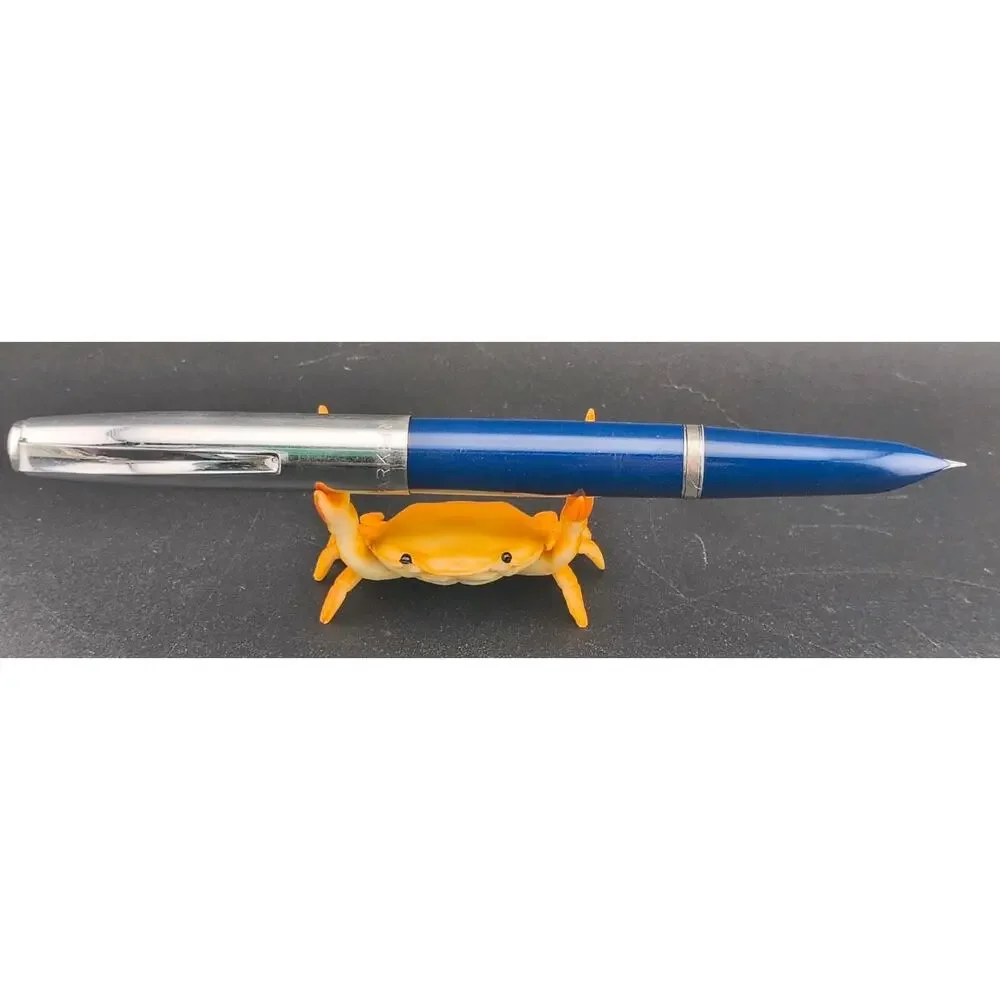 Vintage Parker 21 Fountain Pen Blue Aerometric Filler USA Parts Repair